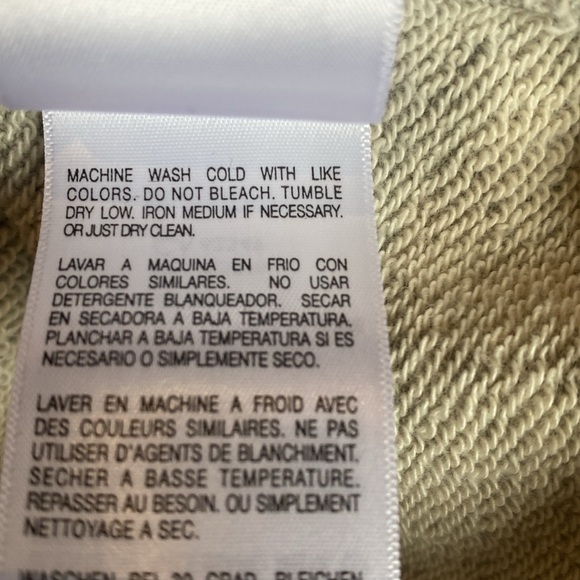 Mother The Drop warmup gray sweatshirt No Rain No Flowers XS NWT - Picture 8 of 8